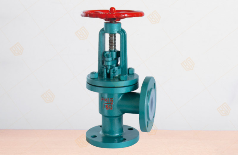 Fluorine Lined Angle Globe Valve